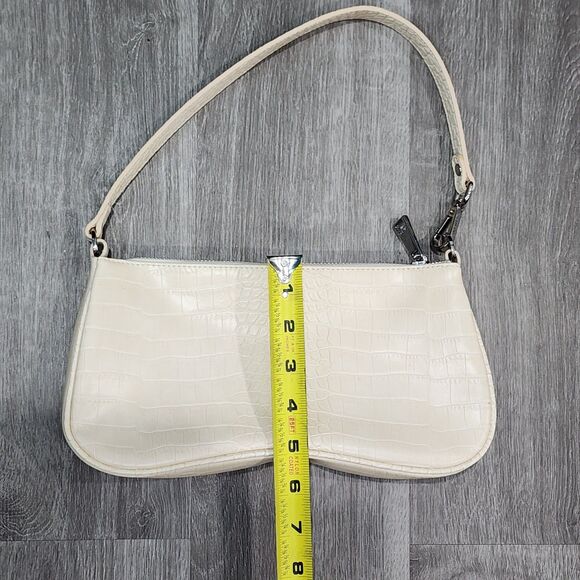JW PEI Ivory Croc Eva Shoulder Handbag - Picture 6 of 9